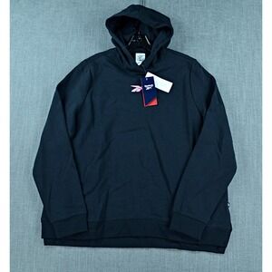Reebok Hoodie Women's XL Black Sweatshirt Logo Doorbuster Training Pullover NWT